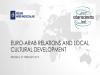 RCF Euro-arab relations and local cultural development